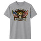 Patriot Born to Wrestle Skull Tee Wrestling unisex t-shirt