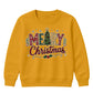 Patterned Merry Christmas Tree Christmas Kids Sweatshirt