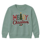 Patterned Merry Christmas Tree Christmas Kids Sweatshirt