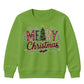 Patterned Merry Christmas Tree Christmas Kids Sweatshirt