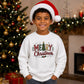 Patterned Merry Christmas Tree Christmas Kids Sweatshirt