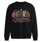 Patterned Merry Tree Print Christmas Oversized Sweatshirt