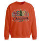Patterned Merry Tree Print Christmas Oversized Sweatshirt