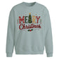 Patterned Merry Tree Print Christmas Oversized Sweatshirt