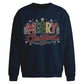 Patterned Merry Tree Print Christmas Oversized Sweatshirt