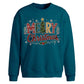 Patterned Merry Tree Print Christmas Oversized Sweatshirt