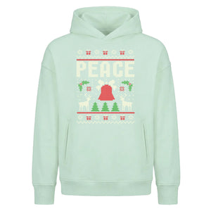 Peace Nordic Print Ugly Sweater Christmas Oversized Hoodie