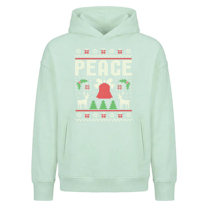 Peace Nordic Print Ugly Sweater Christmas Oversized Hoodie