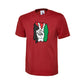 Peace sign flag brush stroke tee Palestine Unisex T-Shirt
