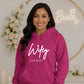 Personalised Wedding Date Script Pullover Bride Unisex Hoodie