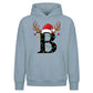 Personalised antler monogram Christmas Oversized Hoodie
