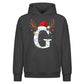 Personalised antler monogram Christmas Oversized Hoodie
