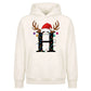 Personalised antler monogram Christmas Oversized Hoodie