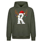 Personalised antler monogram Christmas Oversized Hoodie