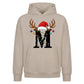 Personalised antler monogram Christmas Oversized Hoodie