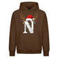 Personalised antler monogram Christmas Oversized Hoodie