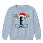Personalised Antler Santa Name Christmas Kids Sweatshirt