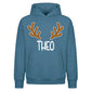 Personalised Antlers Custom Name Christmas Oversized Hoodie