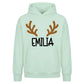 Personalised Antlers Custom Name Christmas Oversized Hoodie