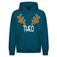 Personalised Antlers Custom Name Christmas Oversized Hoodie
