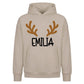 Personalised Antlers Custom Name Christmas Oversized Hoodie