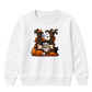 Personalised branch initial art Halloween Kids Sweatshirt