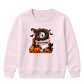 Personalised branch initial art Halloween Kids Sweatshirt