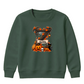 Personalised branch initial art Halloween Kids Sweatshirt