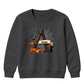 Personalised branch initial art Halloween Kids Sweatshirt