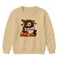 Personalised branch initial art Halloween Kids Sweatshirt