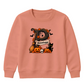 Personalised branch initial art Halloween Kids Sweatshirt