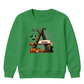 Personalised branch initial art Halloween Kids Sweatshirt