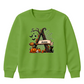 Personalised branch initial art Halloween Kids Sweatshirt