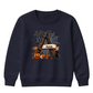 Personalised branch initial art Halloween Kids Sweatshirt