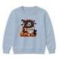 Personalised branch initial art Halloween Kids Sweatshirt