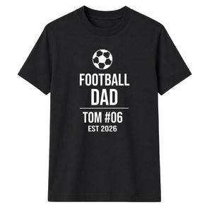 Personalised Cool Father Gift Soccer Dad unisex t-shirt