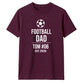 Personalised Cool Father Gift Soccer Dad unisex t-shirt