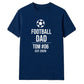 Personalised Cool Father Gift Soccer Dad unisex t-shirt