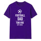 Personalised Cool Father Gift Soccer Dad unisex t-shirt