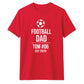 Personalised Cool Father Gift Soccer Dad unisex t-shirt