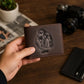 Personalised Couple Photo Engraved Initials Bifold Wallet