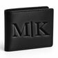 Personalised Custom Monogram Initials Bifold Leather Wallet