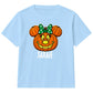 Personalised cute bow pumpkin name Halloween Kids T-Shirt