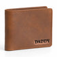 Personalised Daddy Corner Engraved Bifold Leather Wallet