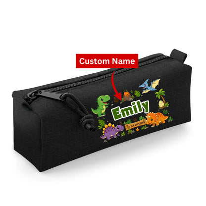 Dinosaur Kids Pencil Case with Custom Name