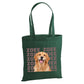 Personalised dog photo with repeating name canvas Tote Bag