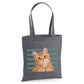 Personalised dog photo with repeating name canvas Tote Bag