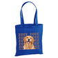Personalised dog photo with repeating name canvas Tote Bag
