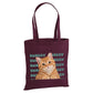 Personalised dog photo with repeating name canvas Tote Bag