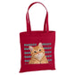 Personalised dog photo with repeating name canvas Tote Bag